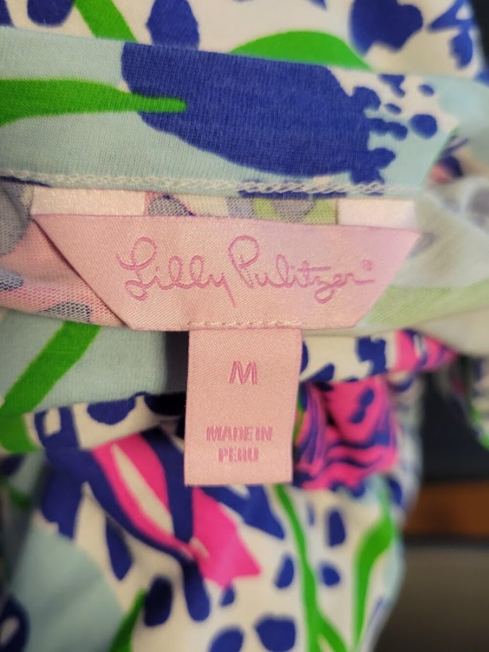 Lilly Pulitzer Robyn In the Garden Pima Cotton Shift Dress M - Picture 7 of 8